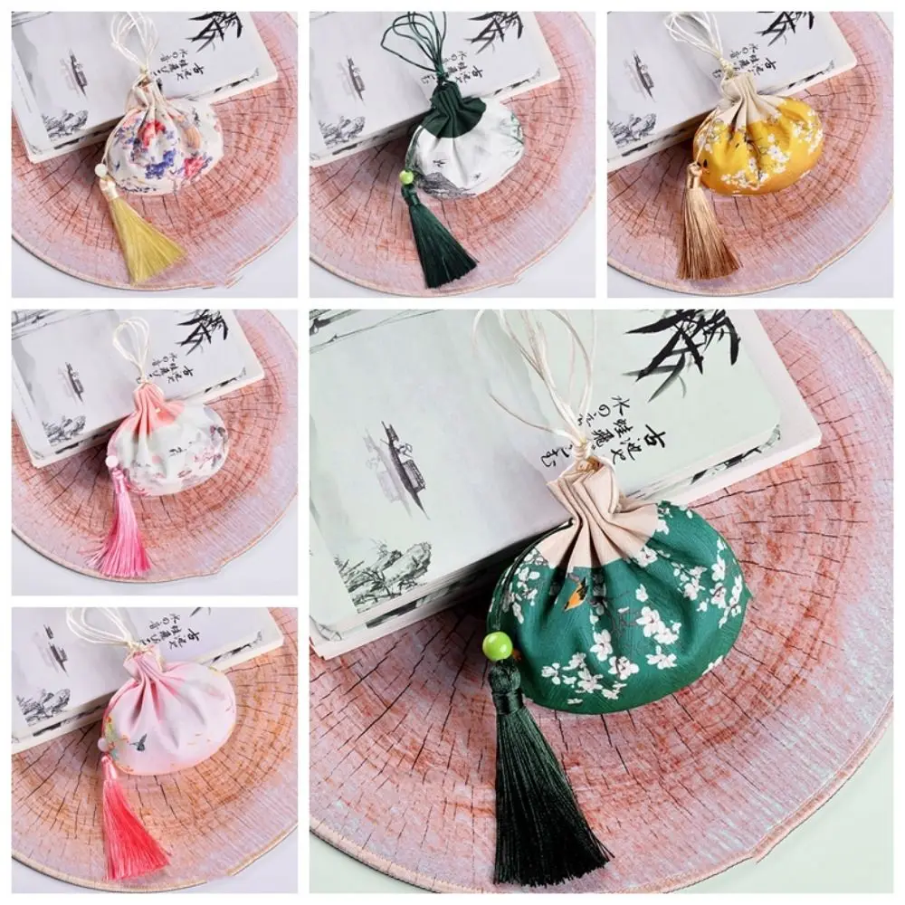 Фестиваль лодки-дракона с кисточкой, саше в китайском стиле, цветок, женская сумка для ювелирных изделий, подвесная сумка с принтом, сумка для хранения в китайском стиле