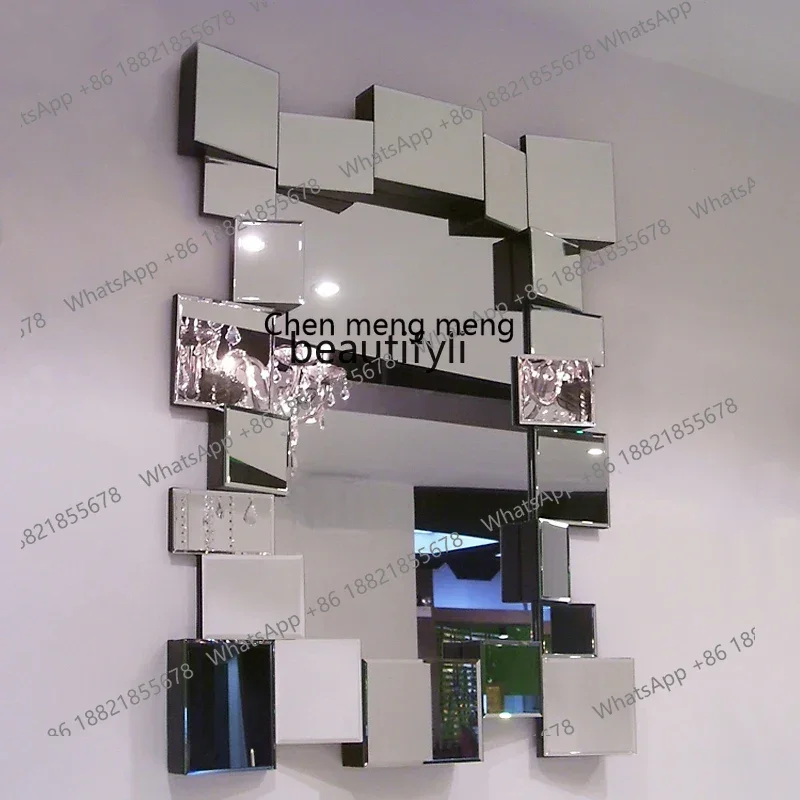 

ss7304 European three-dimensional hanging mirror club KTV corridor background wall decorative mirror entrance entrance makeup mi