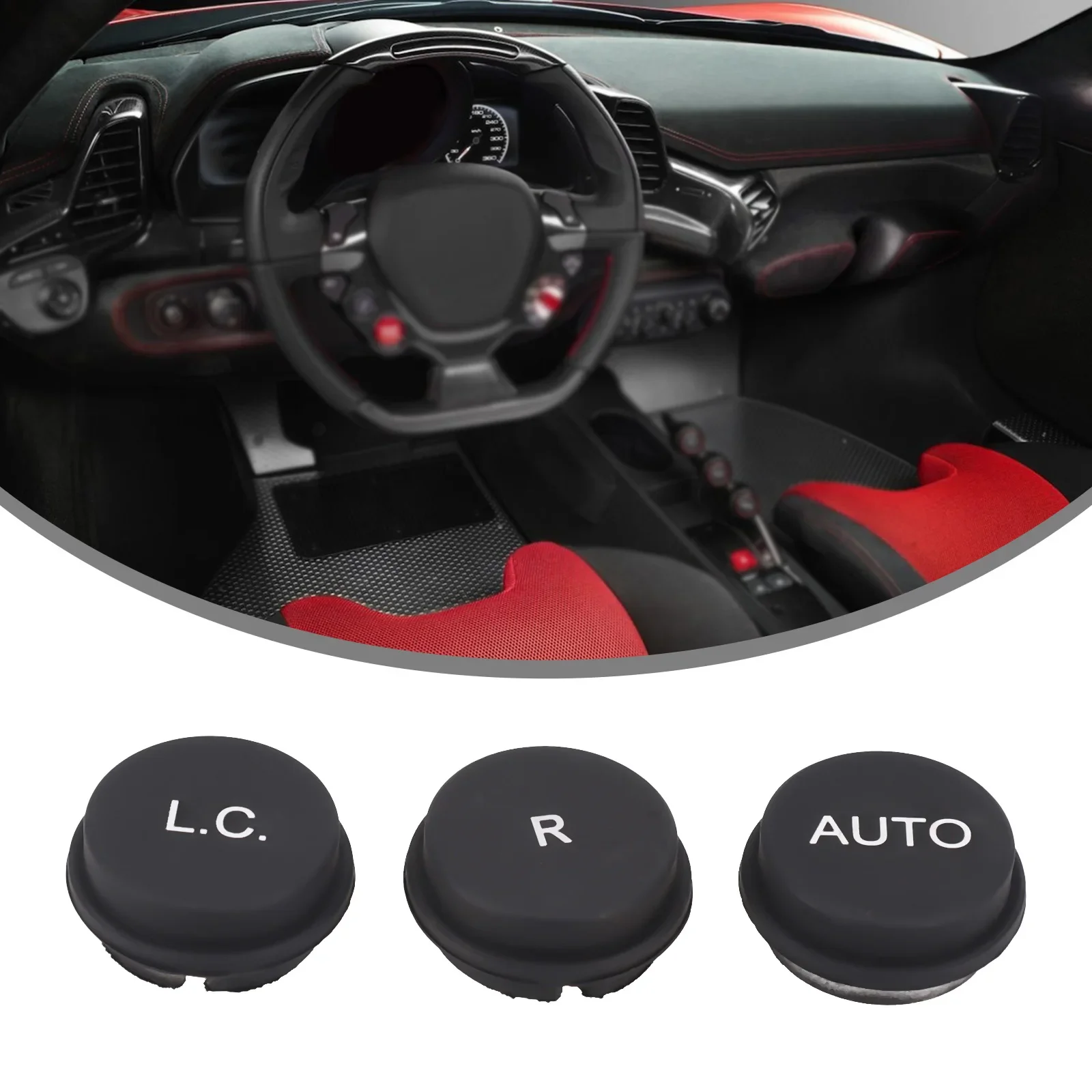 

Gearbox Control Dashboard L.C & R & AUTO Button Panel For Ferrari 430,612,599 Easy Installation Direct Replacement Car Accessory