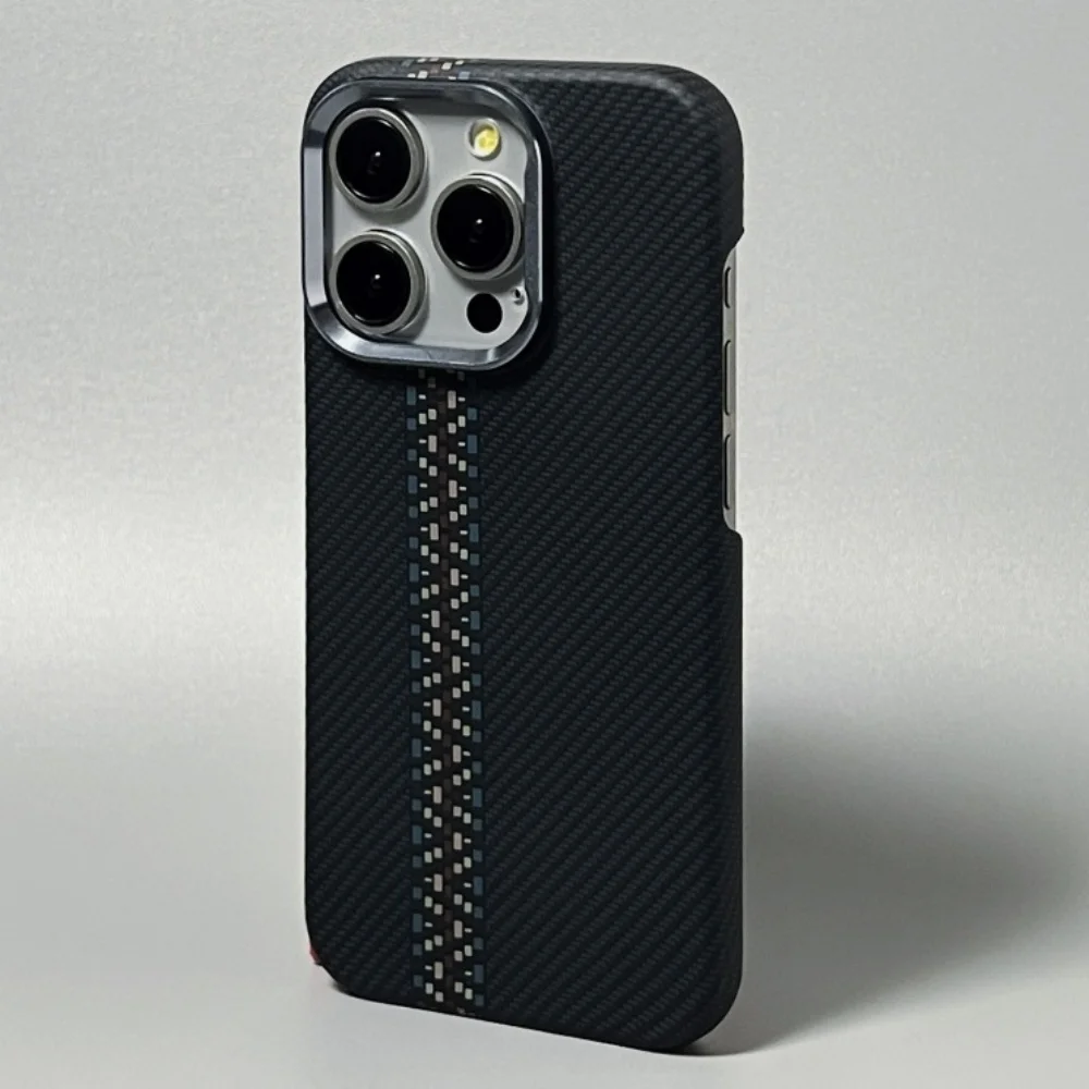 High Quality Magnetic Kevlar Texture Case for iPhone