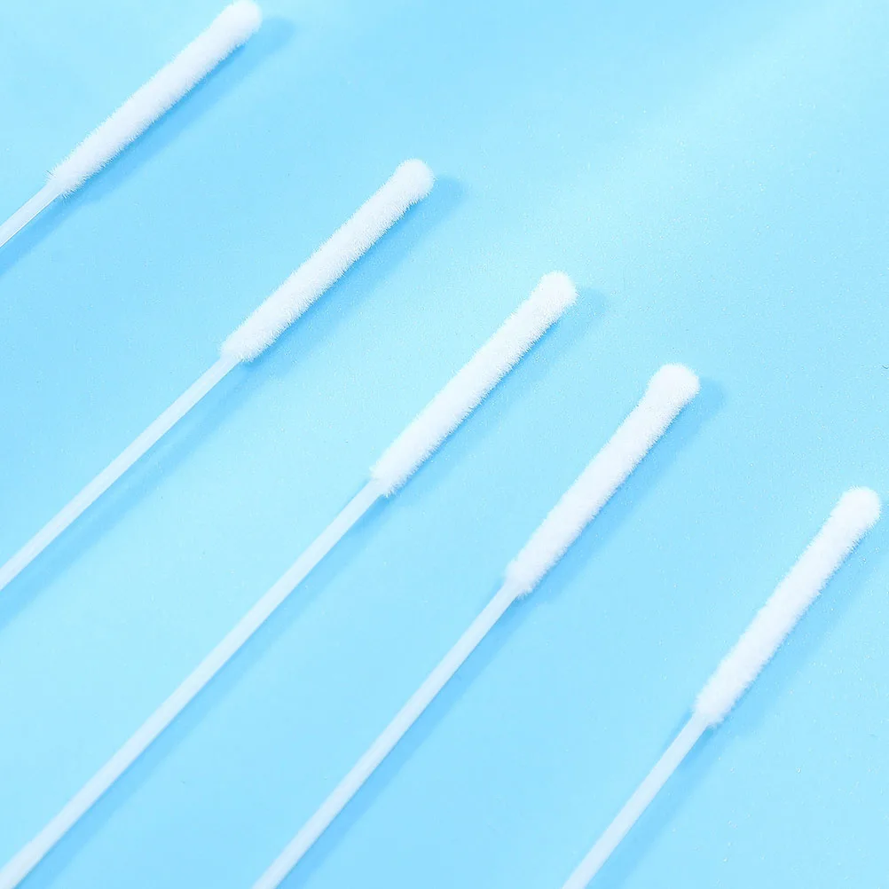 

50pcs Disposable Nasal Swabs Flocking Collection Sampling Pharynx Lightweight Portable Sterile Individually Wrapped