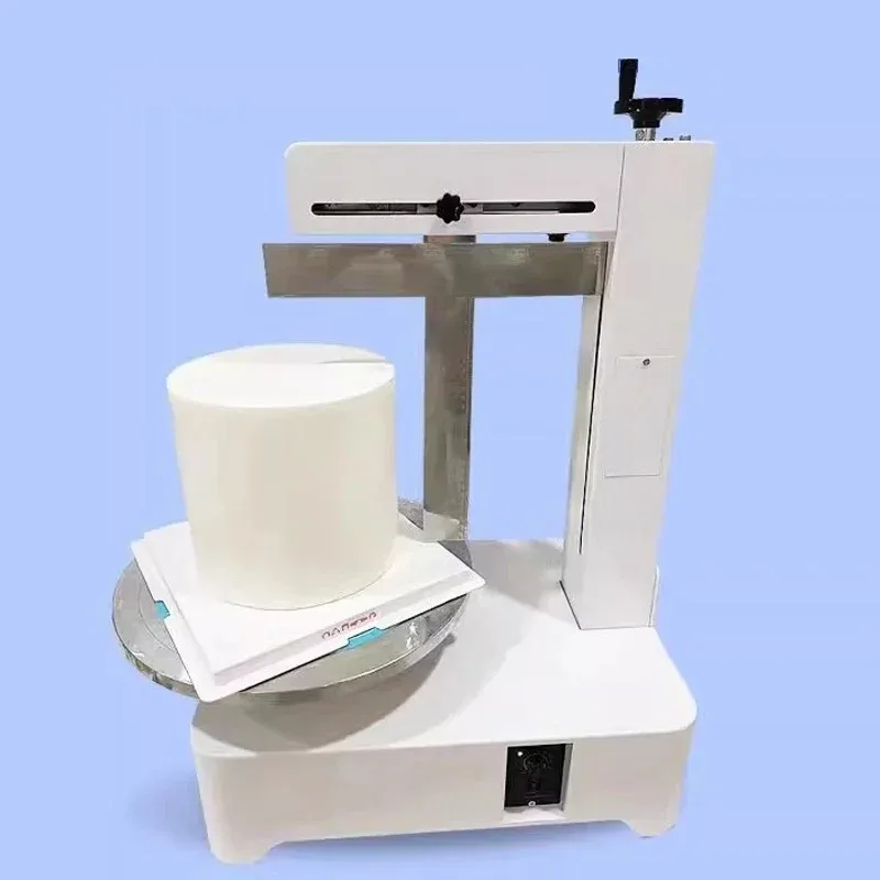 220V Update Automatic Birthday Cake Cream Coating Filling Machine 14 Inch Cakes Cream Butter Spreading Daubing Icing Maker