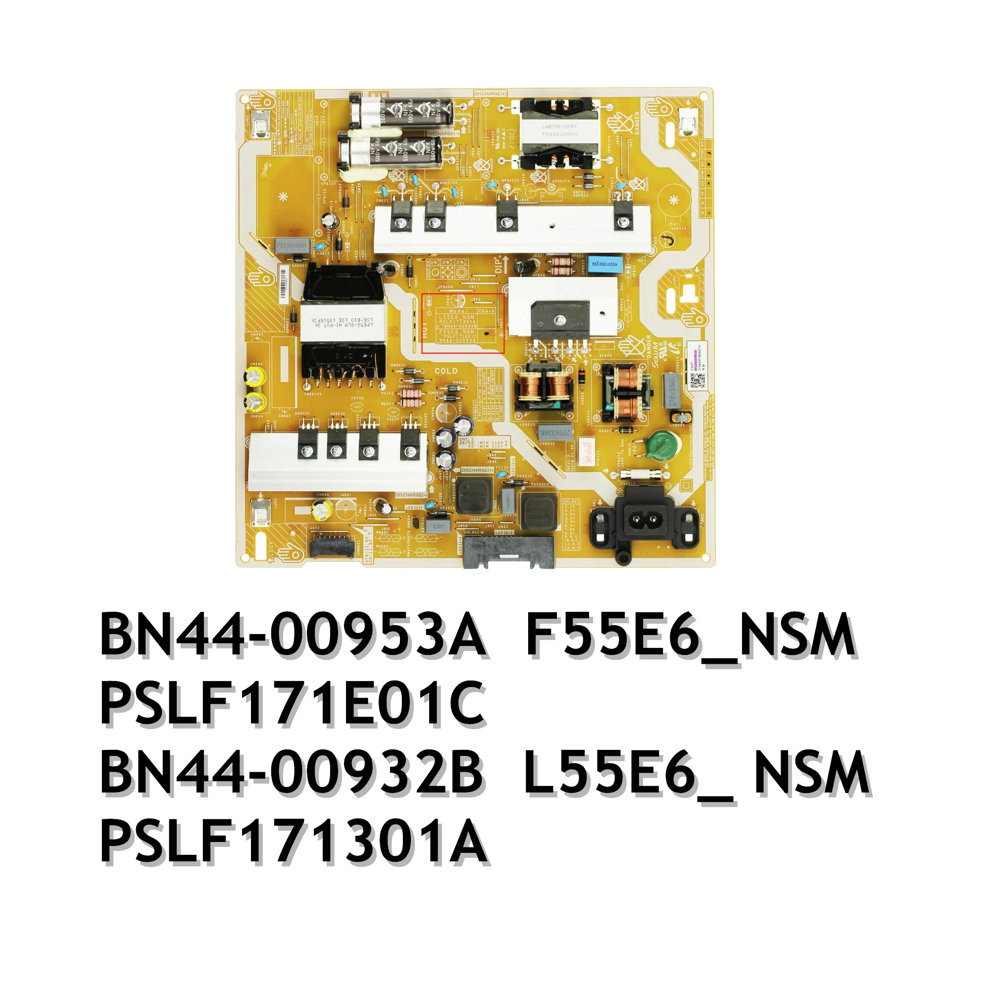 

TV Power Supply Board BN44-00953A F55E6_NSM PSLF171E01C for LH55QBNEBGC/GO LH55QMNEBGC/GO UN55NU6900BXZA UN55NU7100FXZA