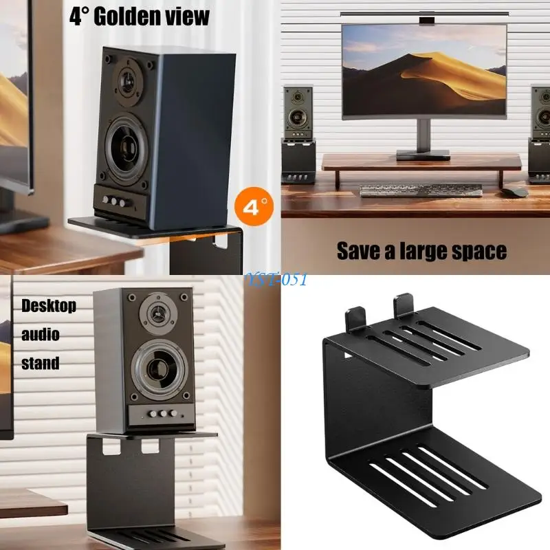 

E15A Multifunctional Desktop Sound Stand Optimizes Acoustics Modern Aesthetic Suitable for Game Music Movies Night Use