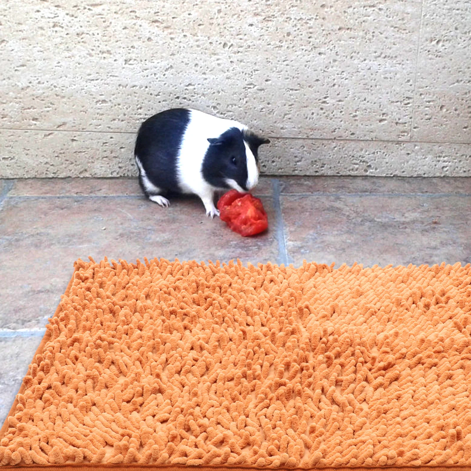 

Washable Small Pet Diaper Mat Reusable Chenille Cage Liner with Anti-Slip Bottom for Hamster Guinea Pig Rabbit Rat Comfortable