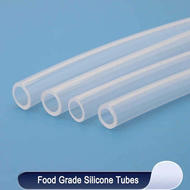 

1/5/10m Food Grade Silicone Rubber Hose Transparent ID 0.5 1 2 3 4 5 6 7 8 9 10 12 13 14mm O.D Flexible Nontoxic Silicone Tube