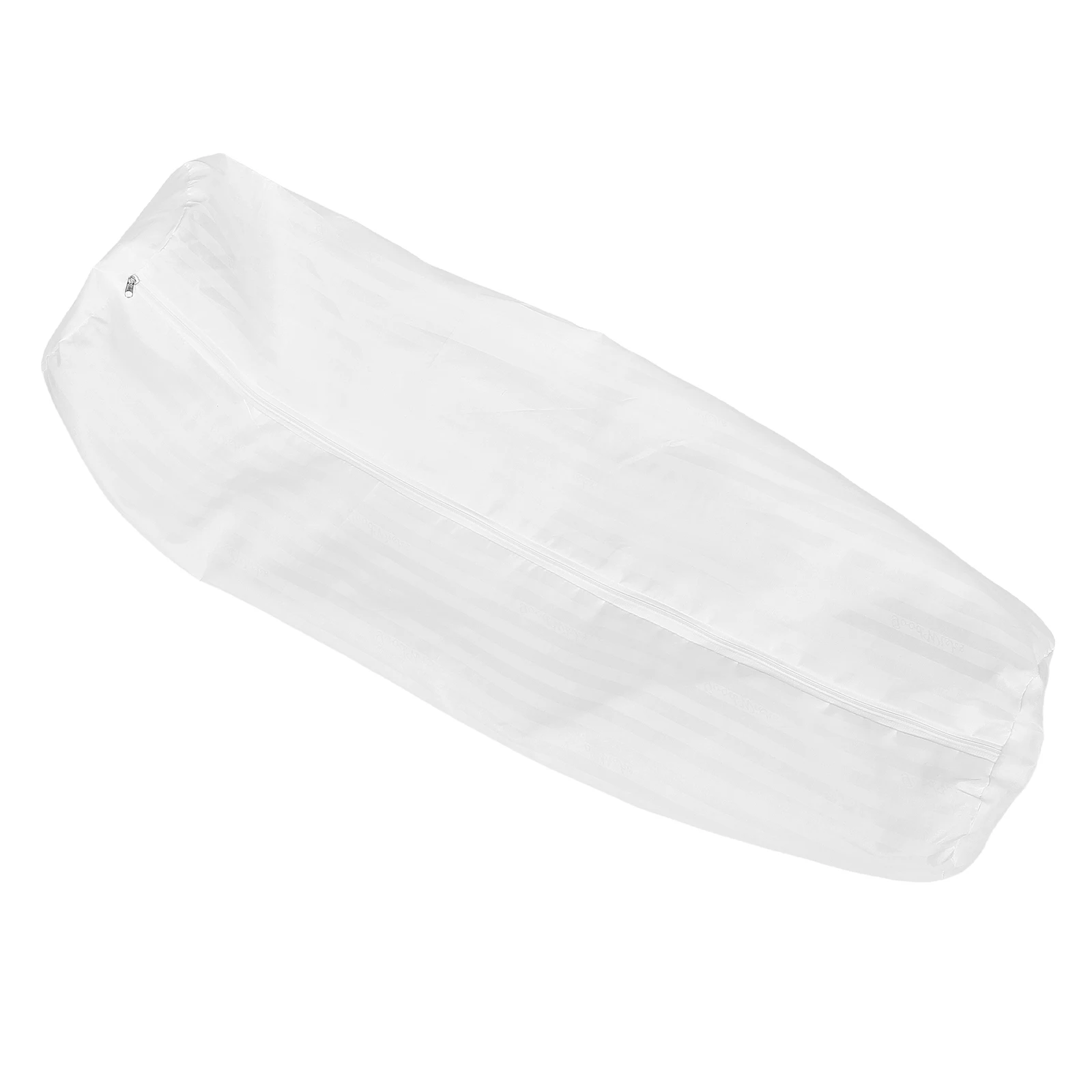 

Round Pillow Cover Cylindrical Bolster Case Soft Breathable Removable Liner Hidden Zipper Easy Clean Neck Support Sofa Throw