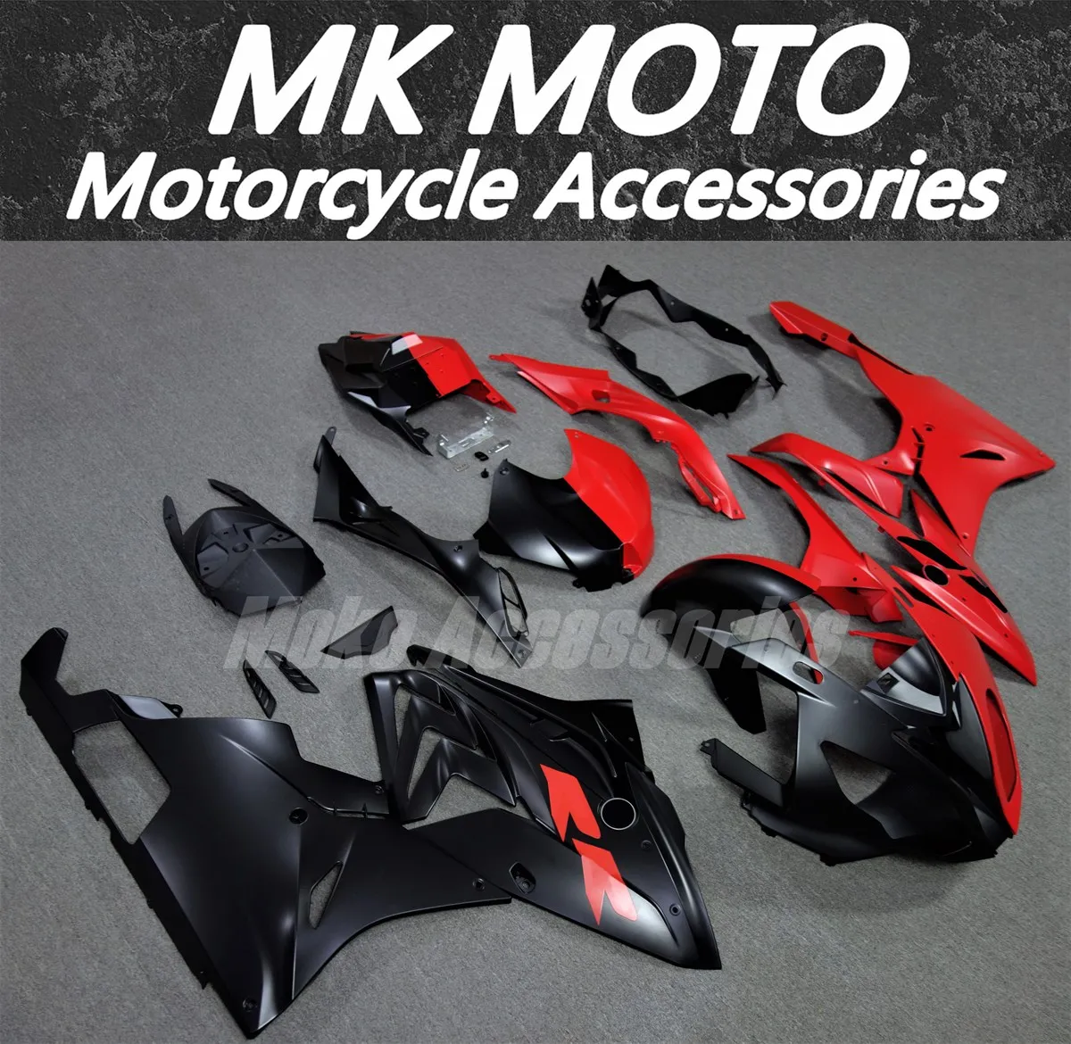 Motorcycle Fairings Kit Fit For S1000rr 2015 2016 Bodywork Set 15 16 High Quality ABS Injection Matte Red Half Black