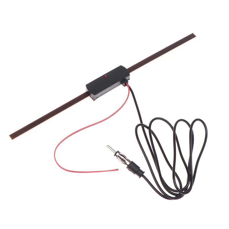 

Car AM FM Radio Antenna Signal Amplifier Booster 12V Universal Windshield Car Electronic Radio Antenna Booster Car Accessories