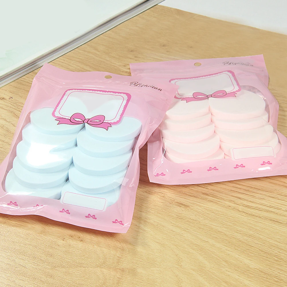 

40pcs 4 Packs Powder Puff Face Makeup Sponge Wet Dry Use For Cream Liquid Foundation Loose Pressed Powder Beauty