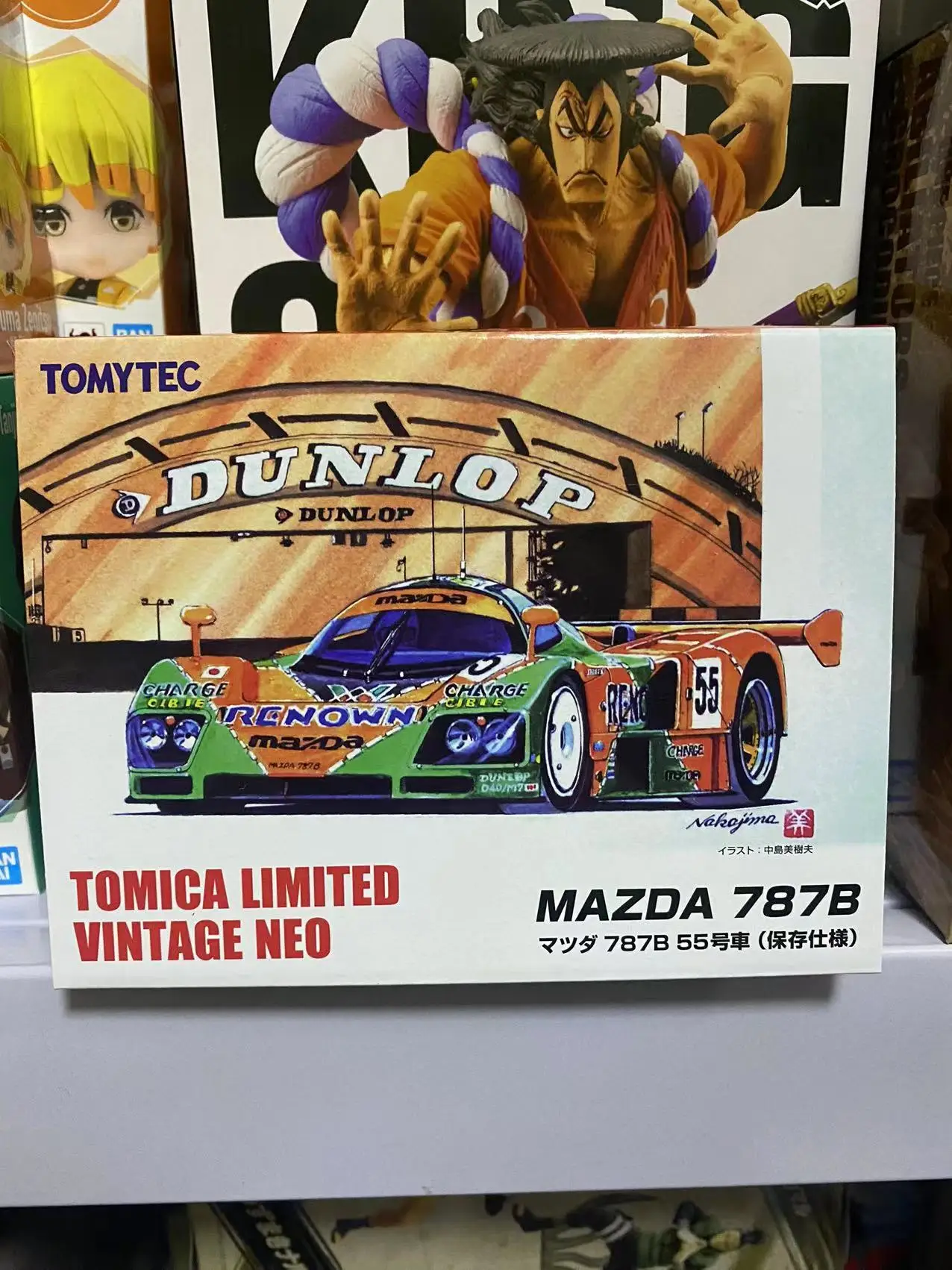 Tomytec-Tomica tlv 787b 55車モデル、1:64合金シミュレーション、車の遊び、日