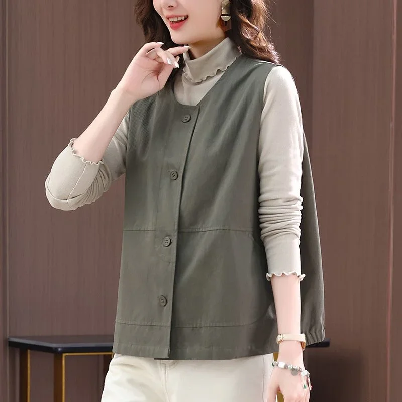 

Outside Wear Women's Horse Clip Jacket Women's New Vest Casual and Fashionable