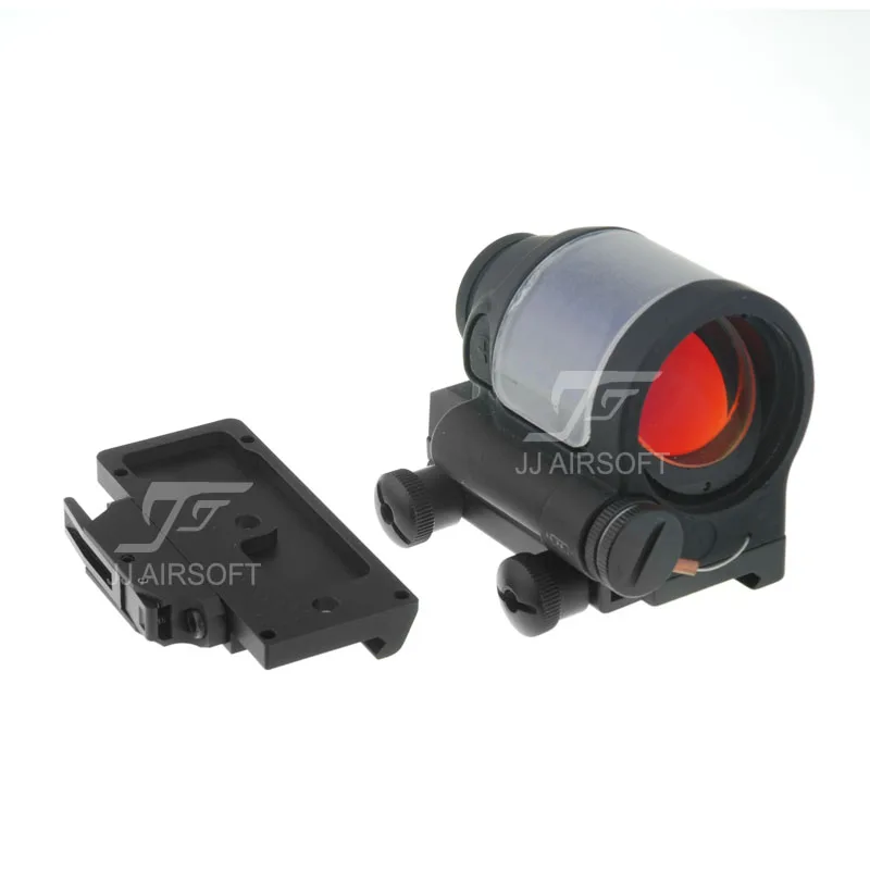 

JJ Airsoft SRS Style 1x38 Red Dot (Solar cell assisted) (Black/Tan) & QD / Quick Release Mount AC32002 (Black)