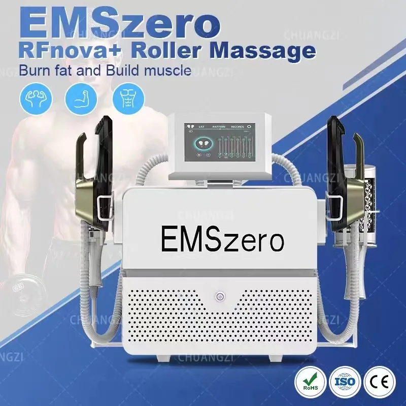 

2 in1 RF Emszero neo with Inner Ball Roller Massage Weight Loss body Shaping Muscle Building Fat Reduce Body Sculpting Machine