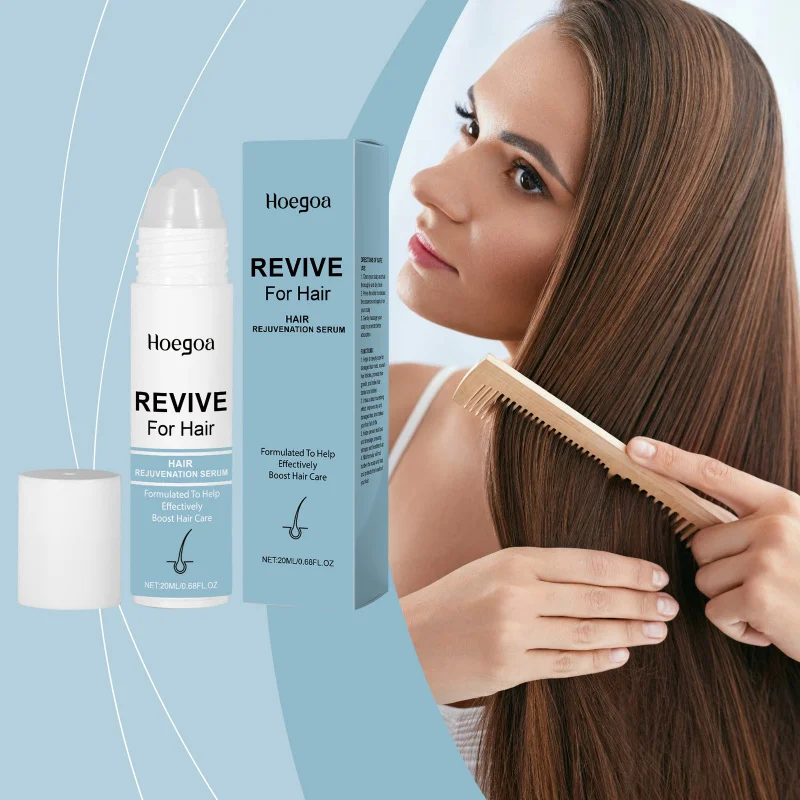 

Hair Rollerball Serum - Nourishing Scalp Treatment To Help Strengthen Roots & Enhance Shine For Healthy Looking Hair