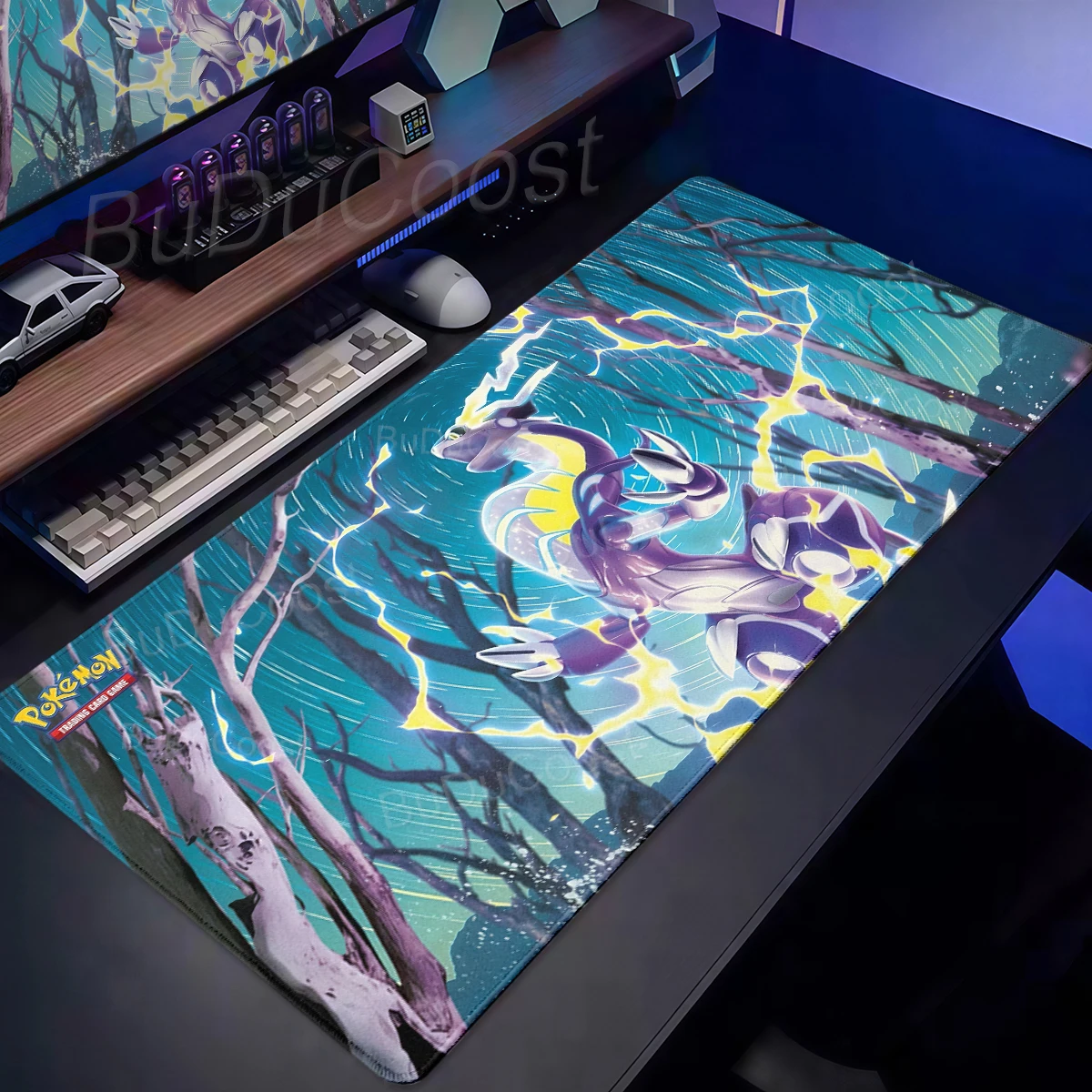 Pokemon Koraidon Miraidon EX TCG Playmat Non-slip Rubber Desk Mat for Card Game Playpad Gaming Pc Mouse Pad Keyboard accessories