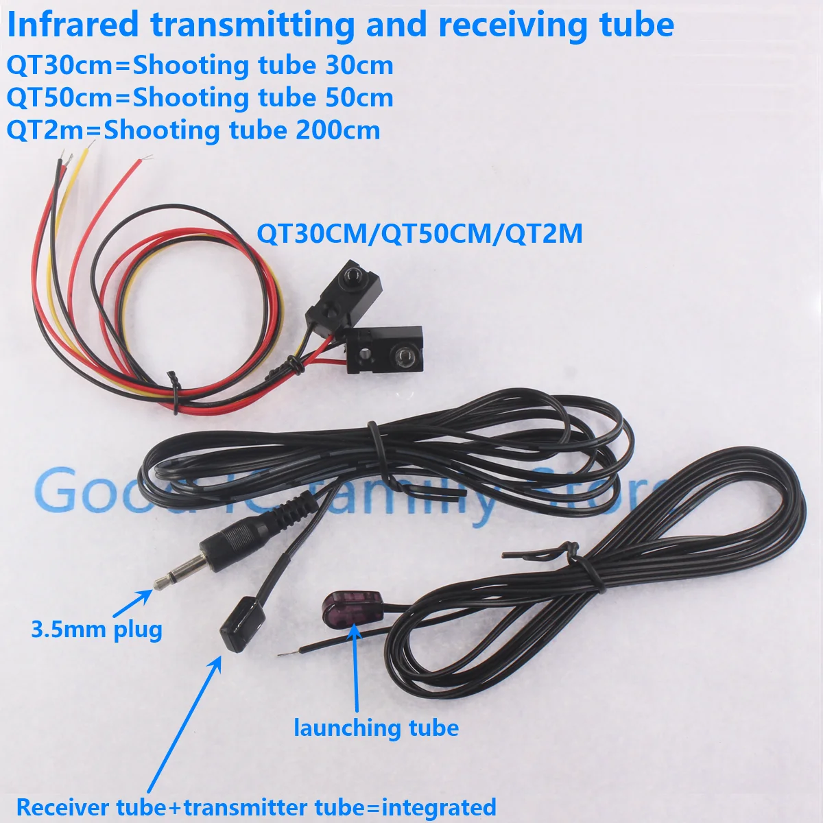 Infrared Pair Tube Alignment Photoelectric Switch Infrared Sensor QT50CM QT30CM QT200CM QT2M DC 5V Detection Distance 30cm 50cm