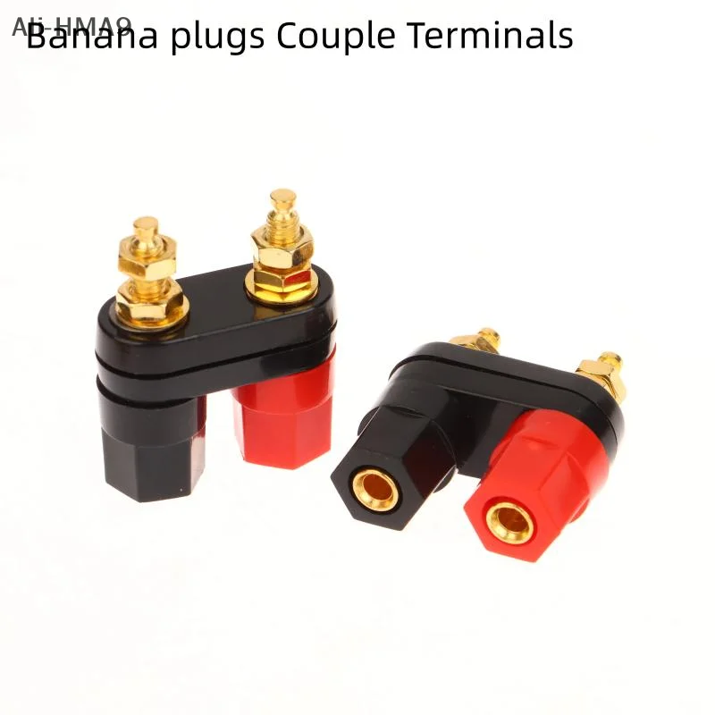 

1/5Pcs Banana Plugs Couple Terminals Red Black Connector Amplifier Terminal Binding Post Banana Speaker Plug Jack