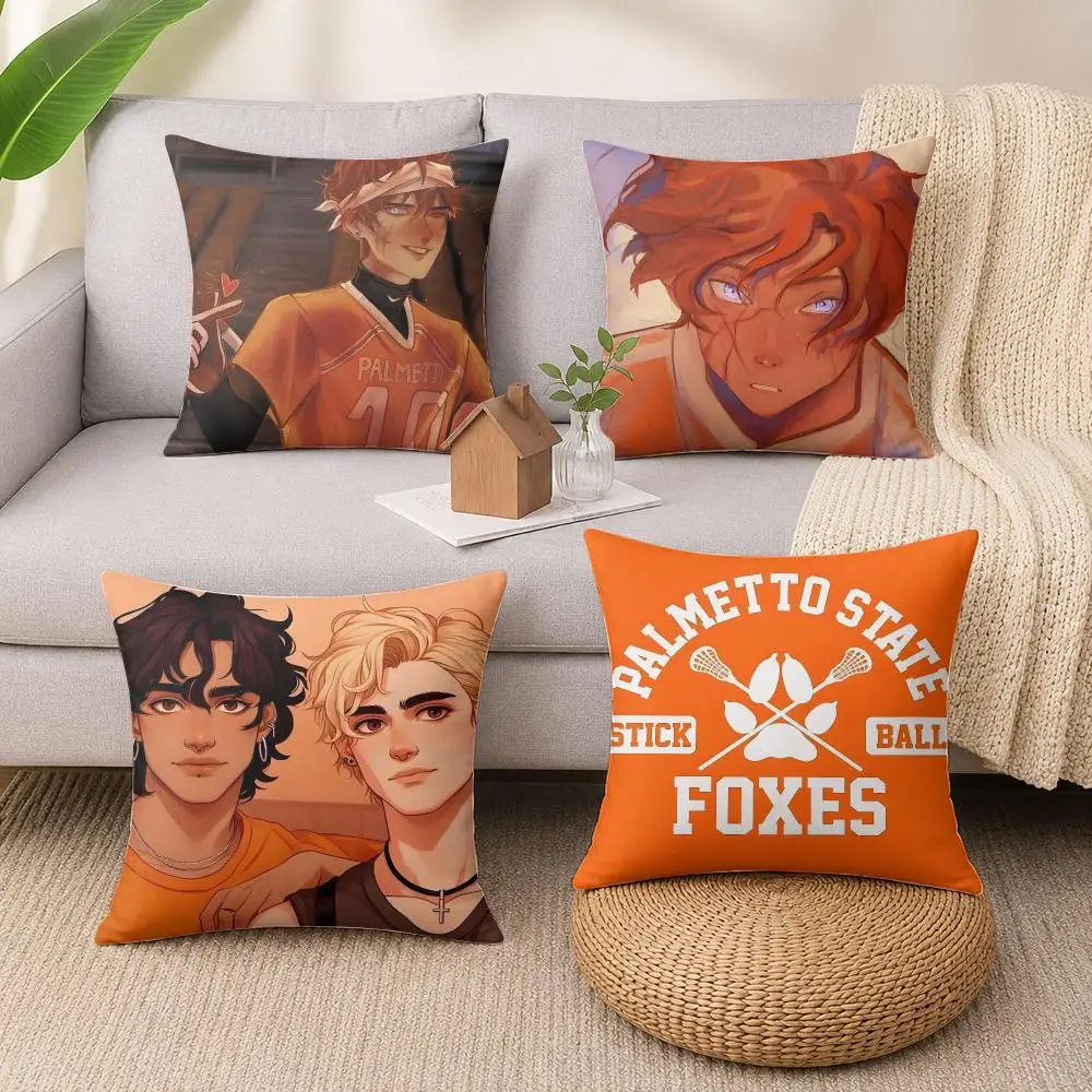 Anime A-All For The Game Cushion Cover Wrinkle-Resistant Short Plush Cushion Covers Breathable Machine-Washable