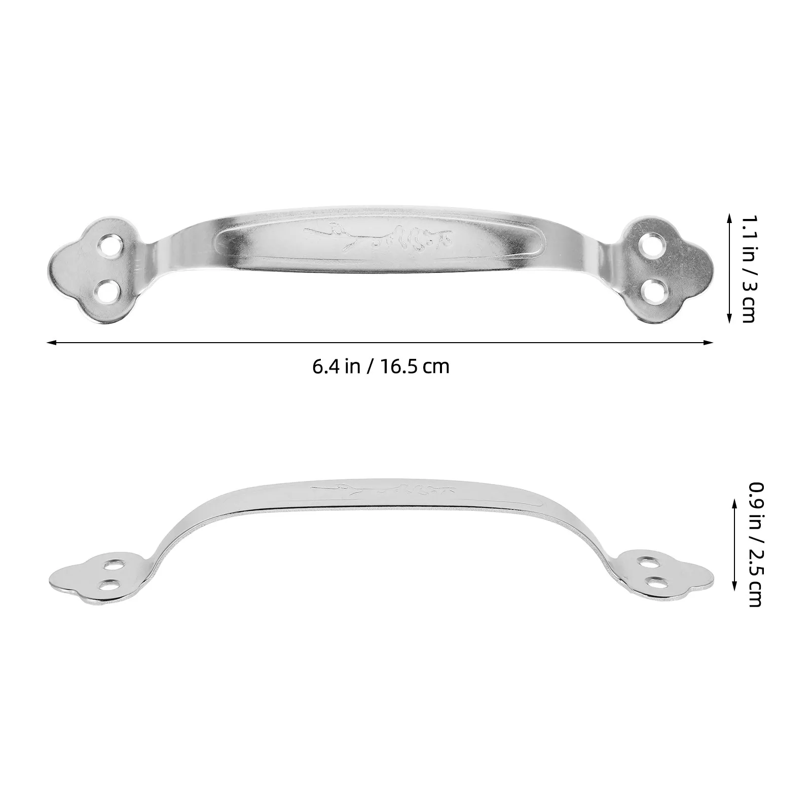 10Pcs Stainless Steel Cabinet Handles Modern Sleek Arched Design Ergonomic Grip Heavy Duty for Kitchen Bathroom Office Furniture