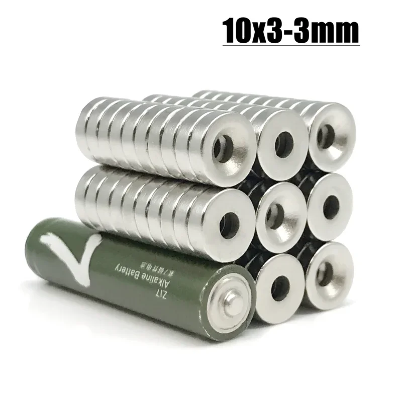 Imán para herramientas de nevera, 5/10/20/50/100/500 Uds., 10x3-3mm, accesorio de 10mm X 3mm -3mm, manualidades Diy, refrigerador, oficina, 10x3-3mm