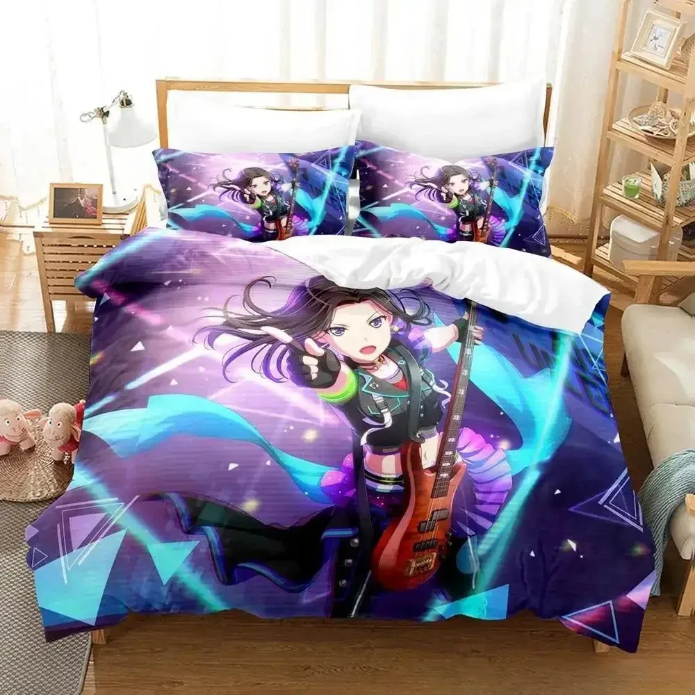 RAISE A SUILEN Bedding Set Cartoon Anime three-piece set Adult Kid Bedroom Duvet cover Sets 3D Print Kawaii Girls lit complet