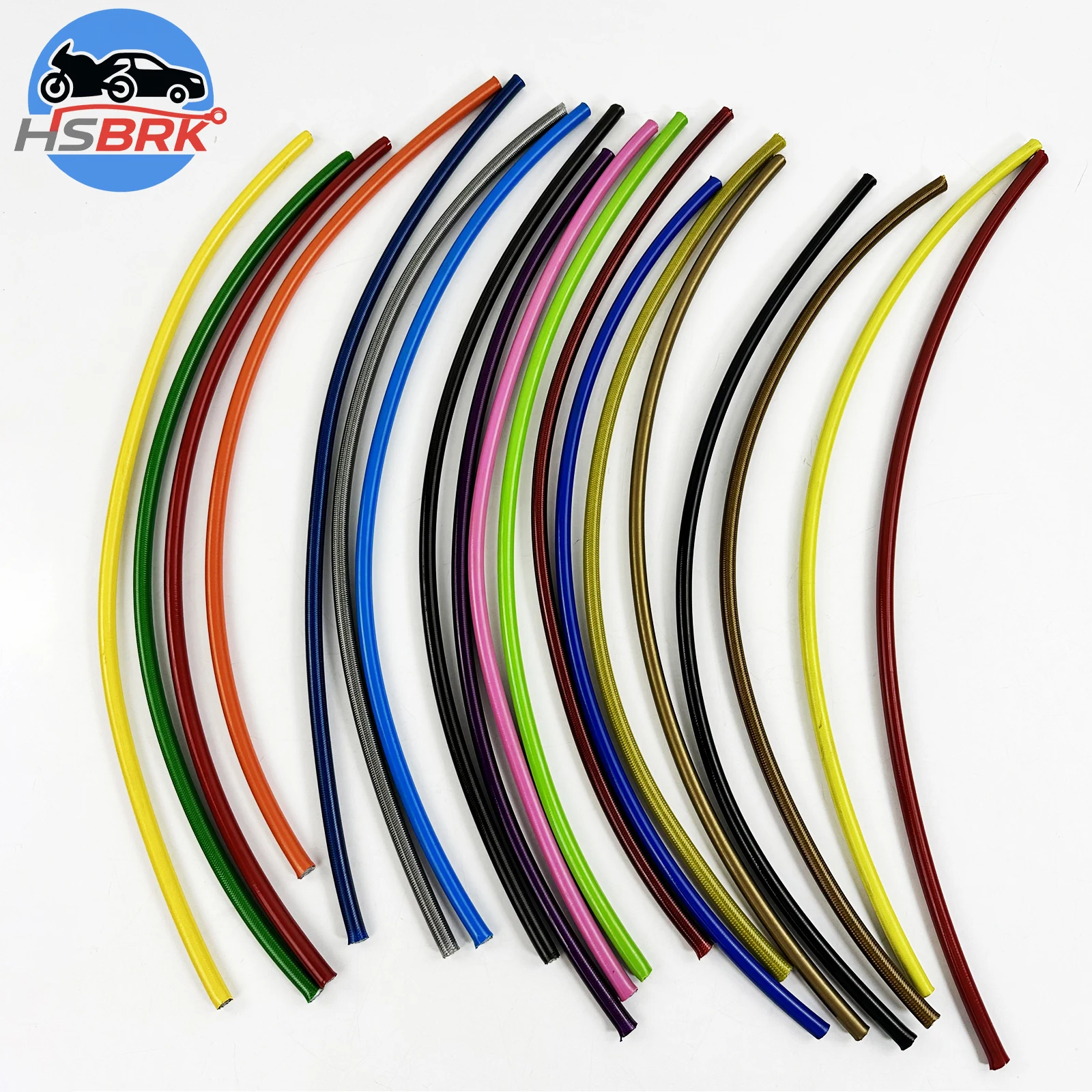 

0.5-30M 19 Colors High-Performance Upgrade Brake System Nylon Brake Hose for Harley/Kawasaki Motorcycle/Car Modification