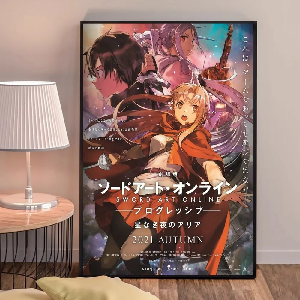 Japanese Anime Sword Art Online Poster Good Quality Prints and Posters HD Quality Poster Wall Art Painting Study Home Decor view 6