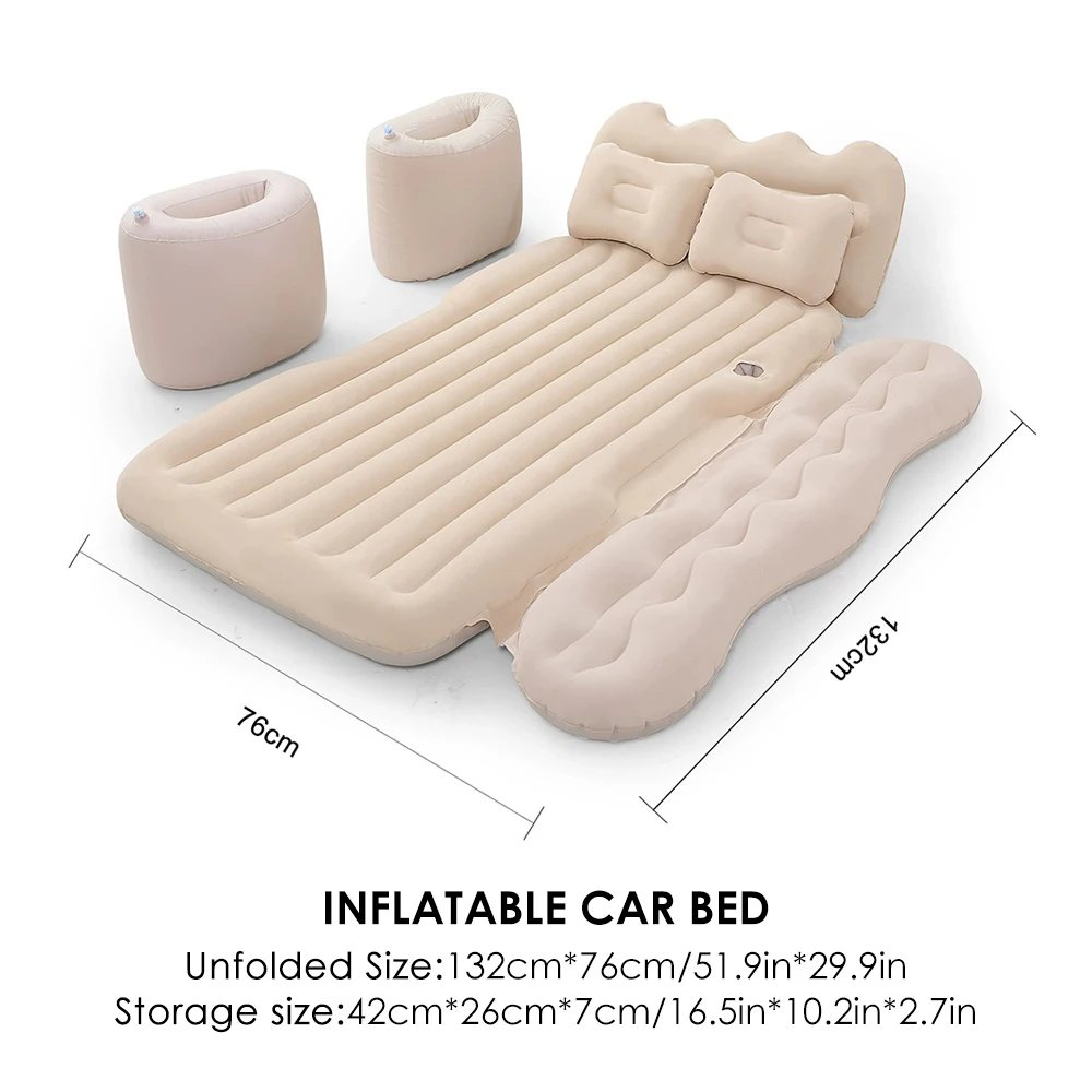 Car Inflatable Bed Travel Mattress Outdoor Air Cushion Bed Travel Hiking Camping Mattress Car Inflatable Mattress