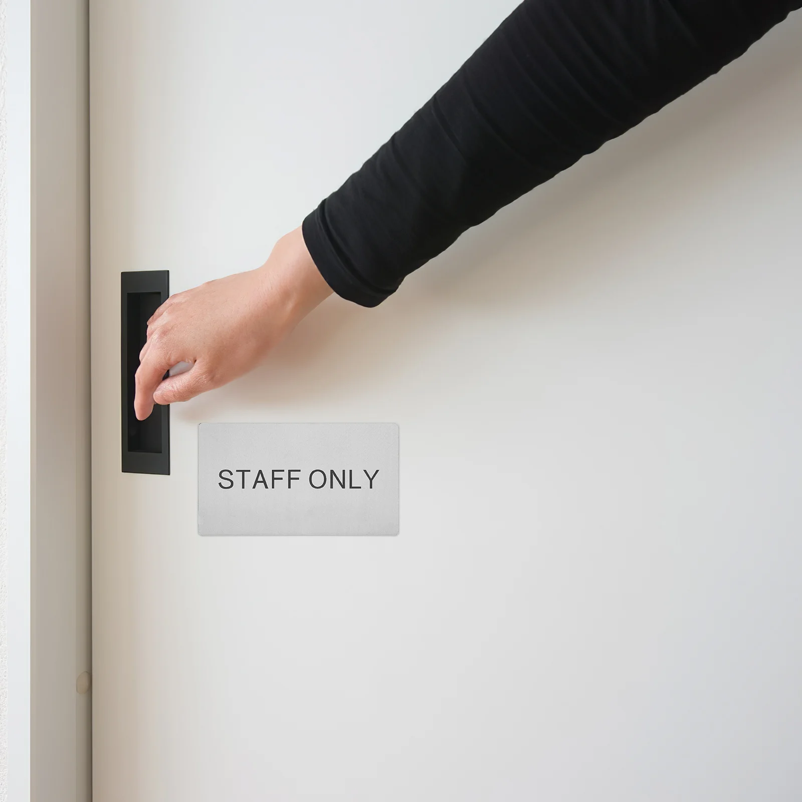 Office Sign Staff Only Wall Sign For Restaurant Store Door Plate Reusable Removable Replacement Decorative Identifier