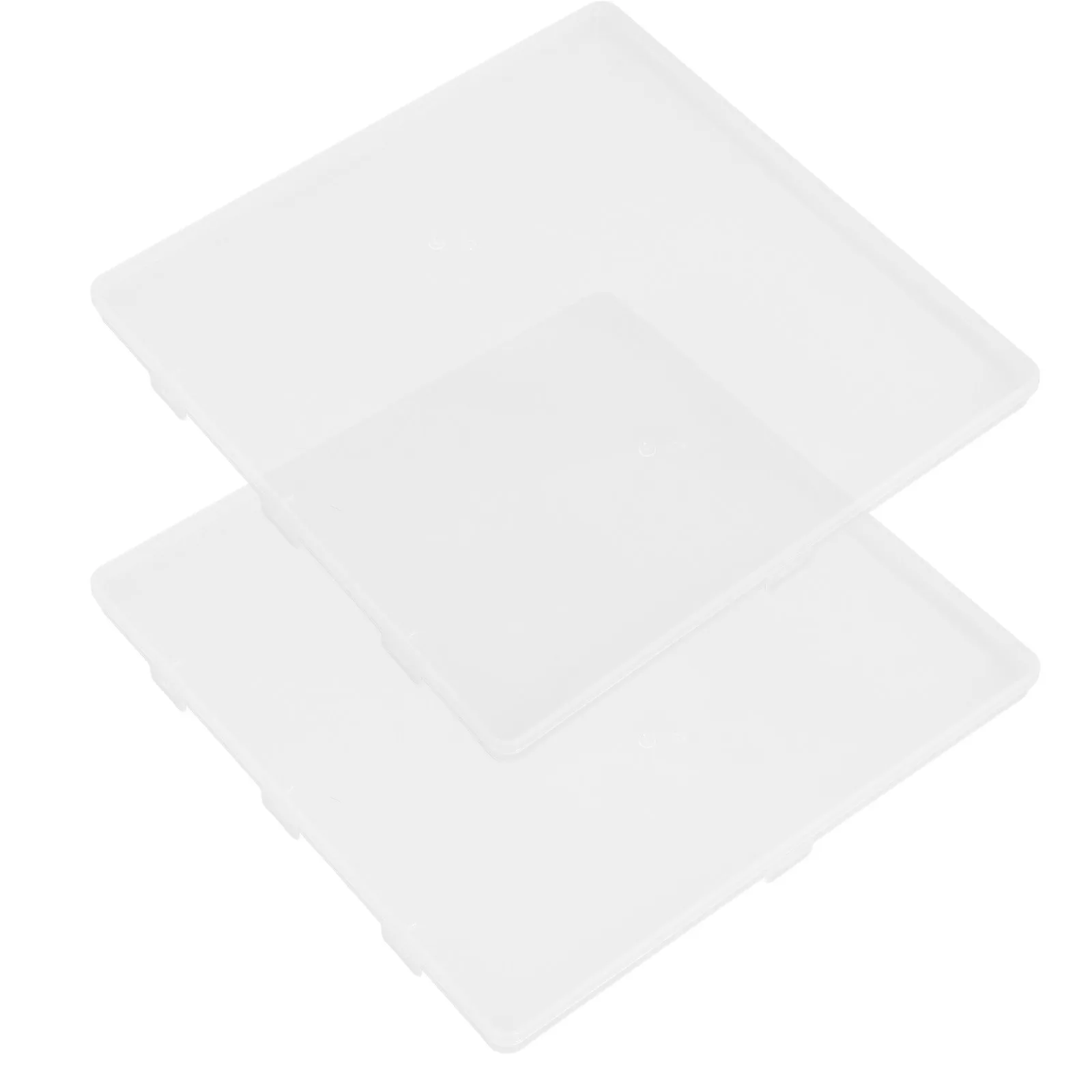 

2Pcs Leakproof PP File Organizer Box A4 Format Document Storage Container for Certificates Photos Cards Postcards Desk Travel