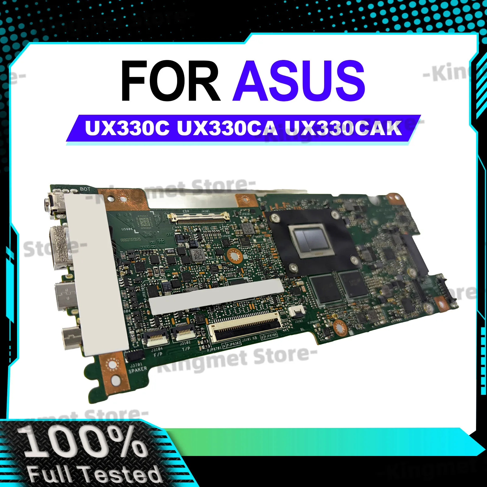 UX330C UX330CA Notebook Mainboard For ASUS ZenBook UX330CAK UX330CA U330C Laptop Motherboard With i3 i5 i7 CPU 100% tests OK stk