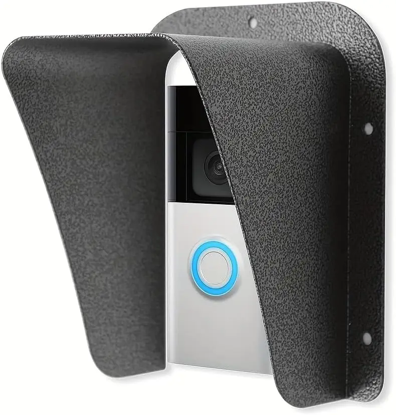 

Metal Weatherproof Doorbell Cover - Universal Rain Shield Compatible with Ring, Blink, Google & More (Fits Devices up to 3.9" Wi