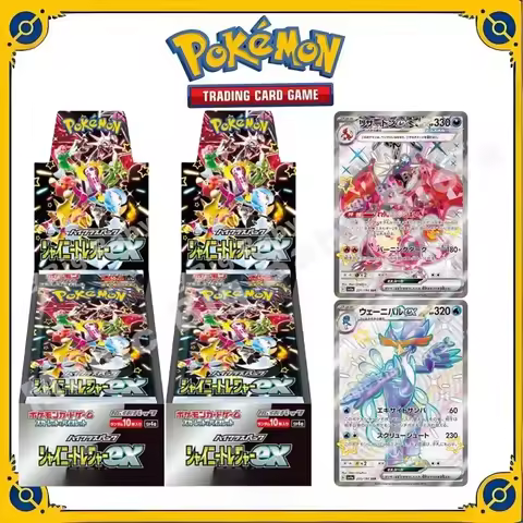 Pokemon Cards Original Trading PTCG Cartoon Exchange Sv4a Flash Treasure Ex Japanese Booster Pack Gold Box Heterochromatic Flash