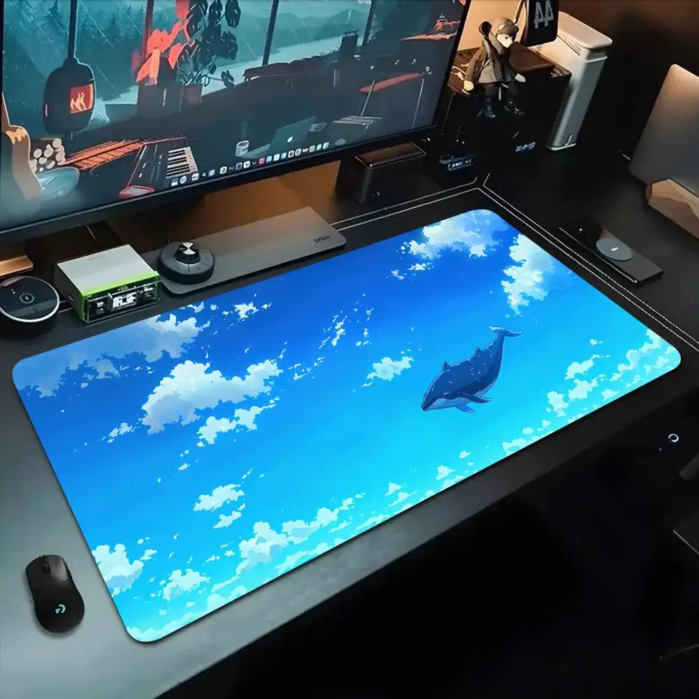 

Коврик для мыши Flying Whale 500x1000 мм, большой игровой коврик для мыши, геймерский коврик XL, резиновый коврик для клавиатуры, коврик для ноутбука, настольный коврик