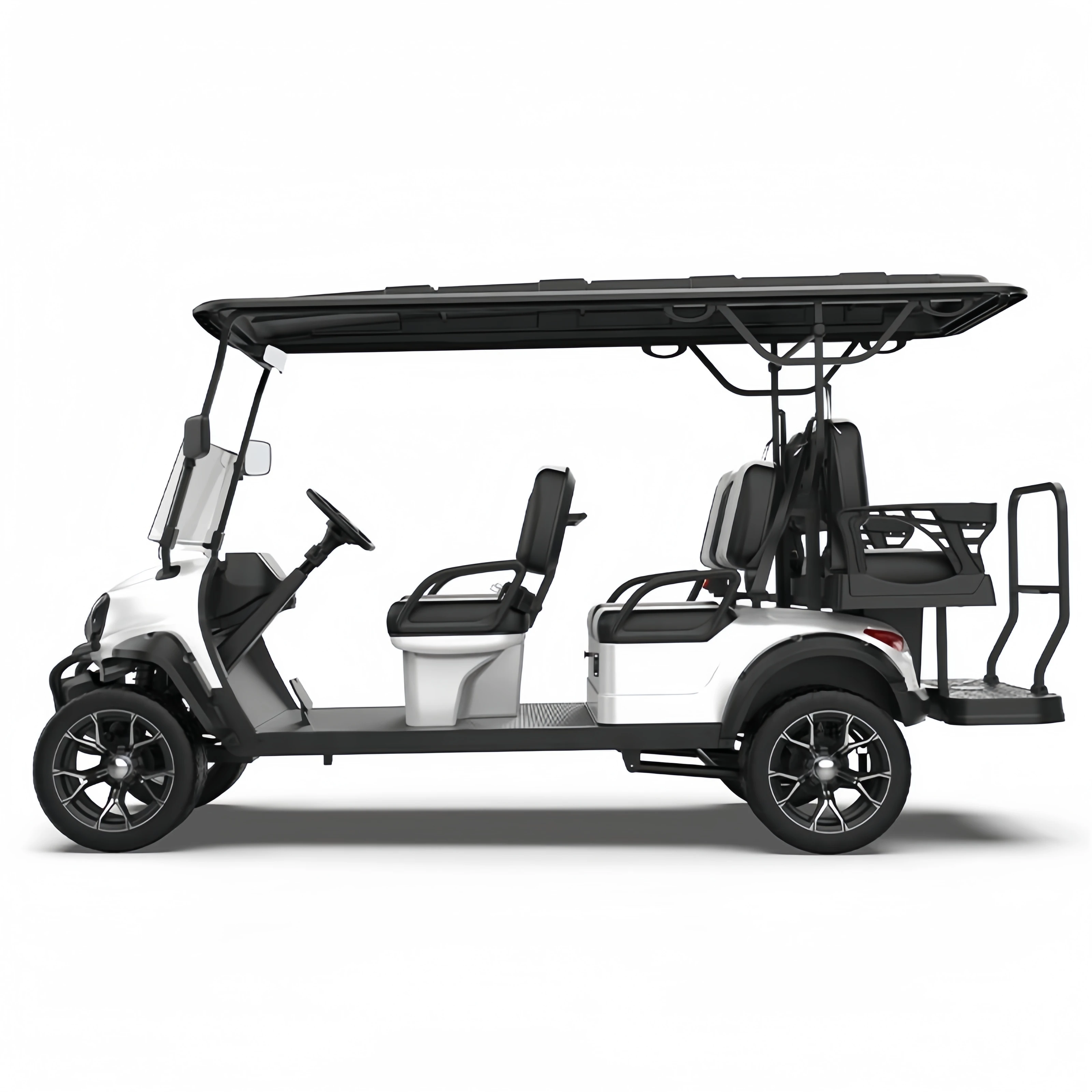 Best Sellers 4 Wheel 4 Seaters High-End Seats off Road 48V 60V Lithium Battery Disc Brake Electric Hunting Golf Cart