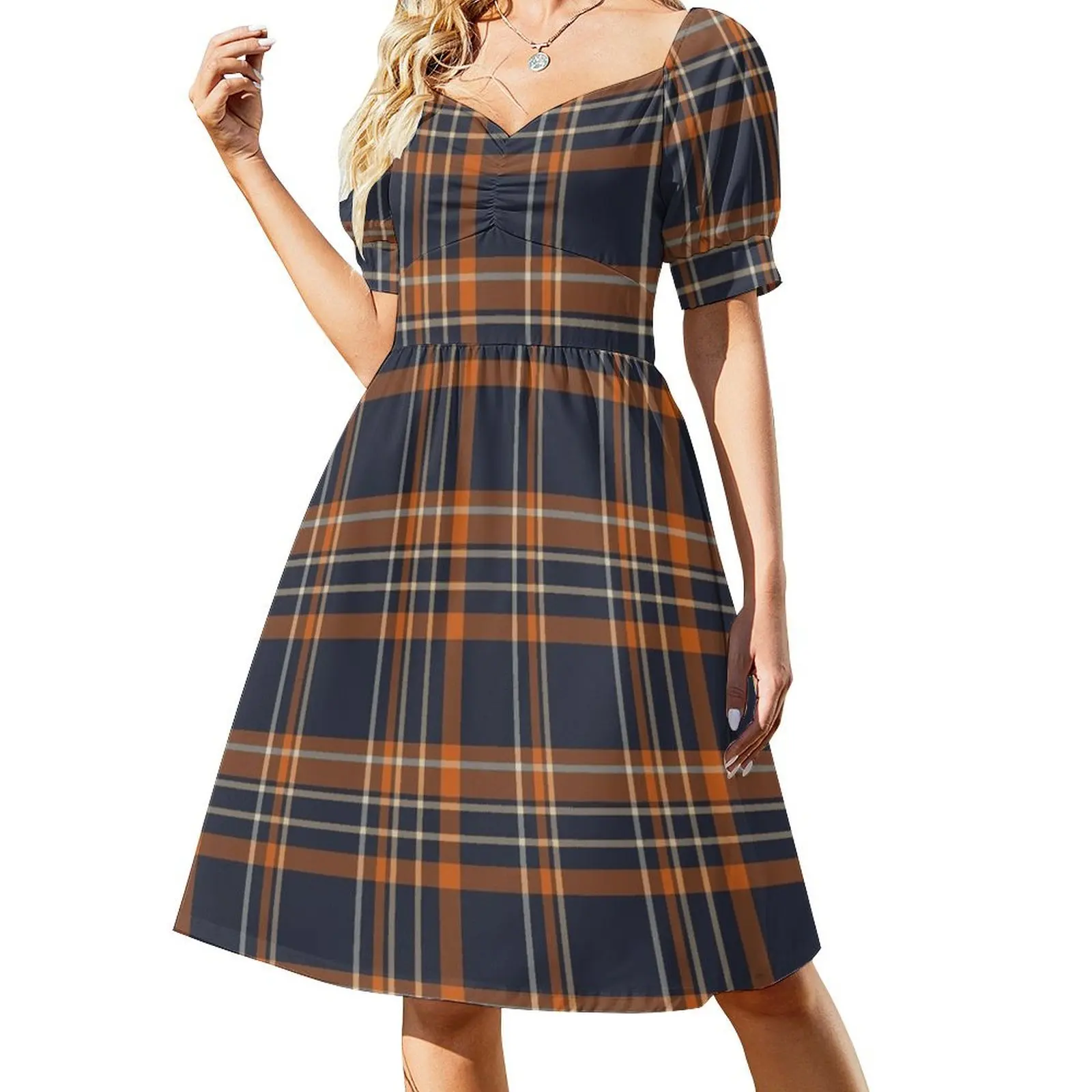 Toomers Corner Plaid Short Sleeved Dress Dresses womans clothing Dress