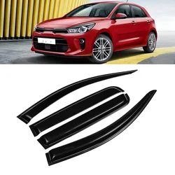 For Kia Rio 4 Hatchback Sedan 2018 2019 2020 2021+ Acrylic Window Visor Sun Rain Deflector Awning Shelter Protect Cover Body Kit