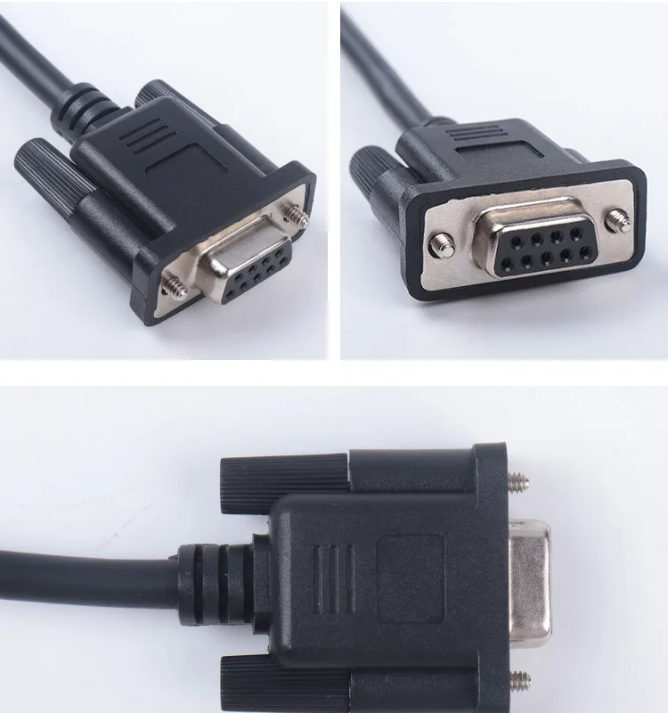 Newest OBD2 16Pin To DB9 RS232 Serial Port Extension Line OBDII Connector Car Cable Adapter