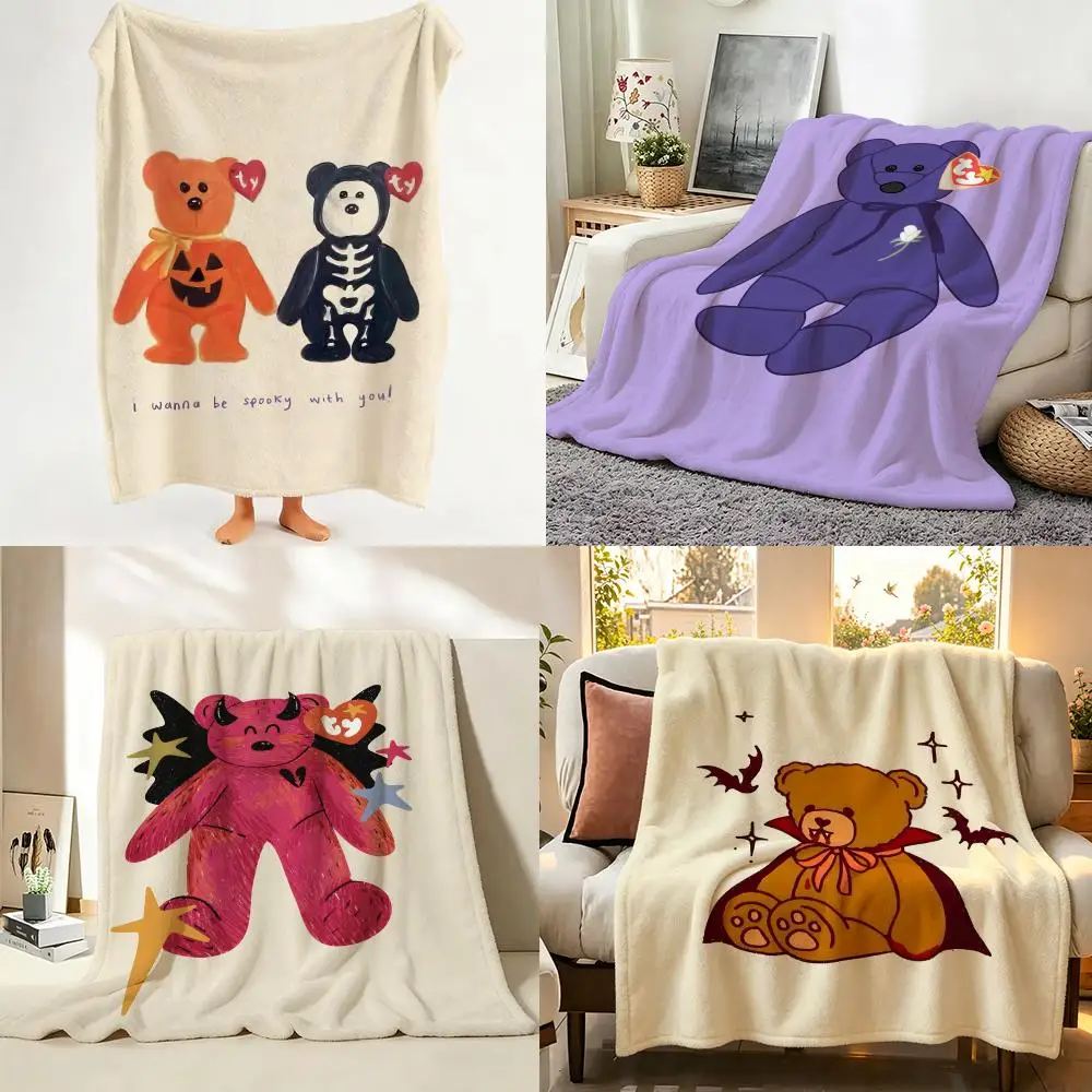 

Плед toy B-Beanie B-Babies из фланели, подходит для дивана, гостиной, спальни.