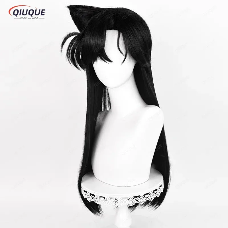 

asdh8@Mouri Ran Cosplay Wig Long Rachel Moore Black Wig Cosplay Anime Cosplay Wigs Heat Resistant Synthetic Wigs + Wig CapCOSda@