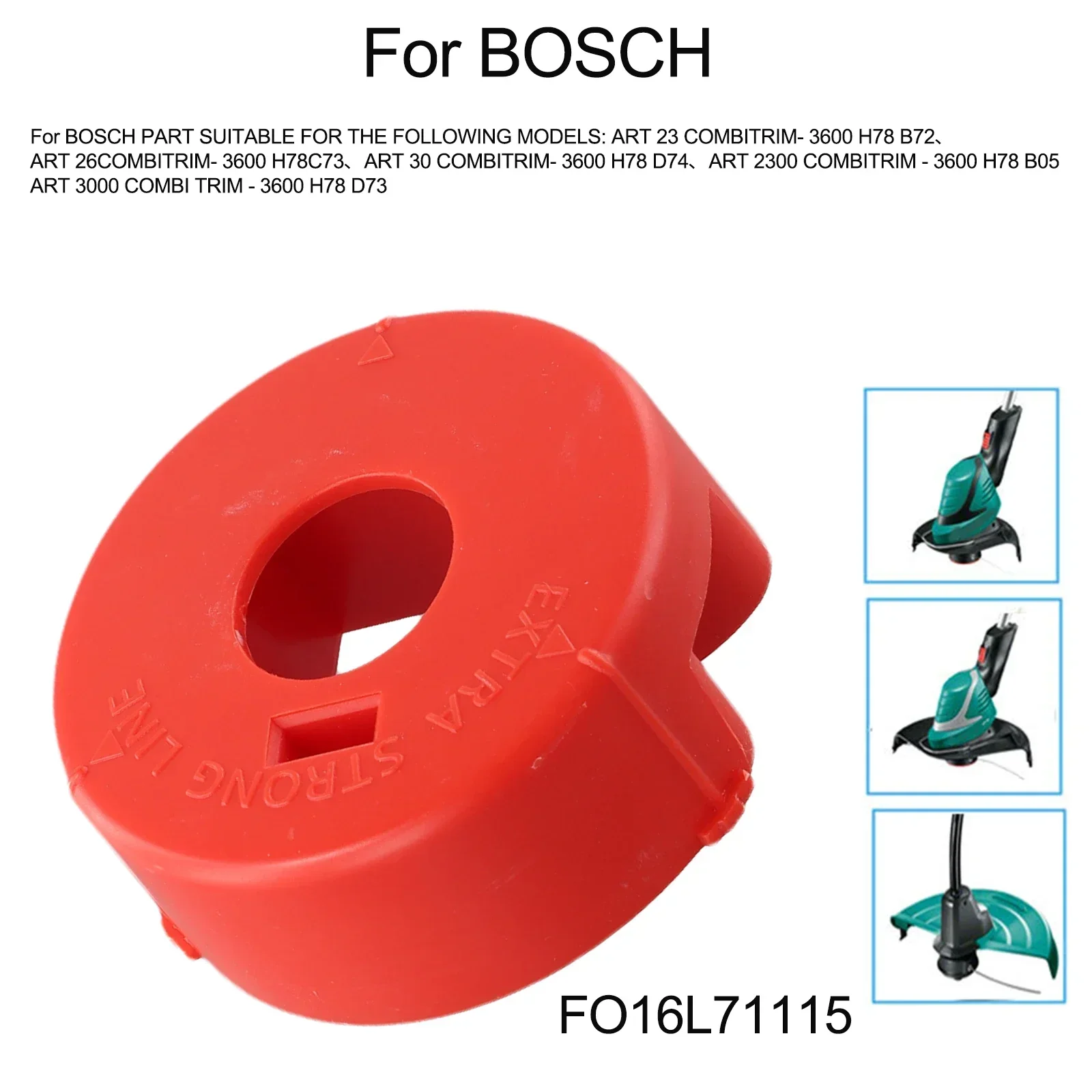 Lawn Mower Cap Spool Cap For Bosch F016L71115 Cutting Line Cartridge For ART 23 COMBITRIM ABS Mowing Head String Trimmer Parts