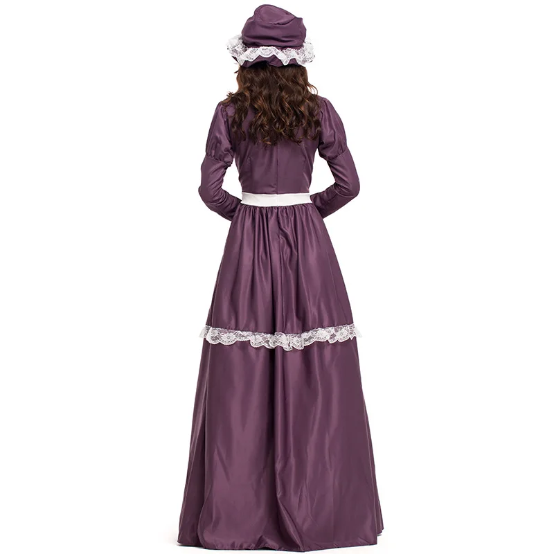 Victorian Servant Domestic Costume Adult Women Medieval French Maid Fancy Dress