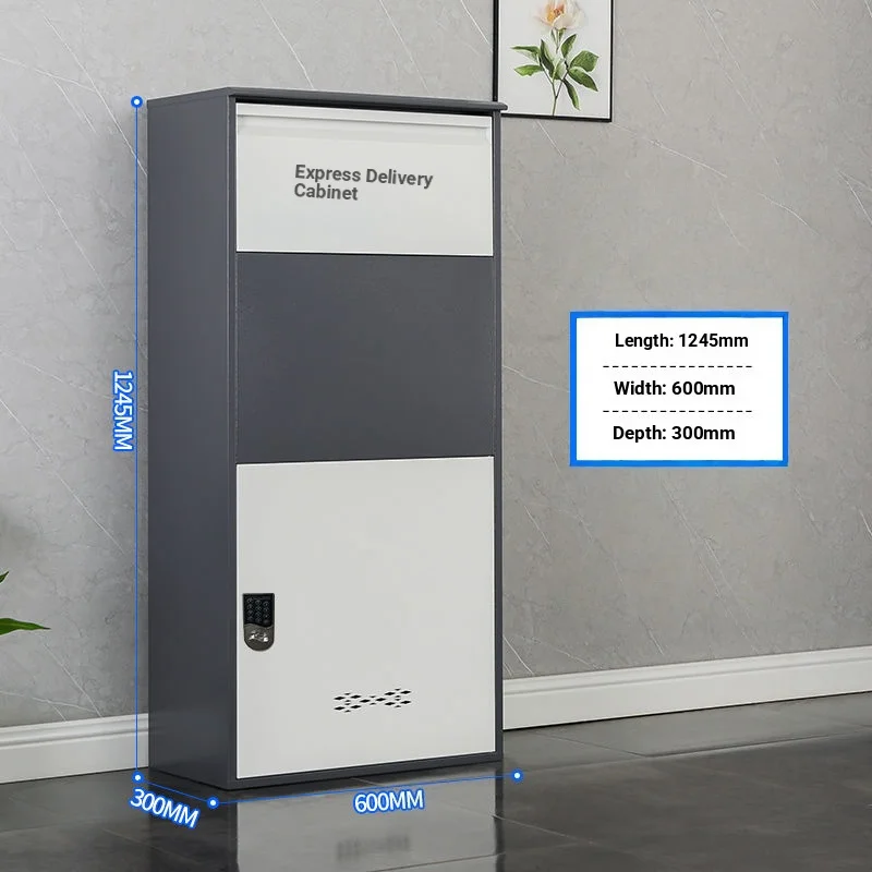 Lockable Smart Parcel Box Independent Assembled Intelligent Home Delivery Cabinet With Electronic Code Lock