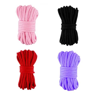 Menottes en corde de coton douce de 4 couleurs pour adultes, jeux sexuels BDSM bondage, attache de cordon de contention, jouets dans une sexta-boutique 8 meilleures ventes BDS - No 7