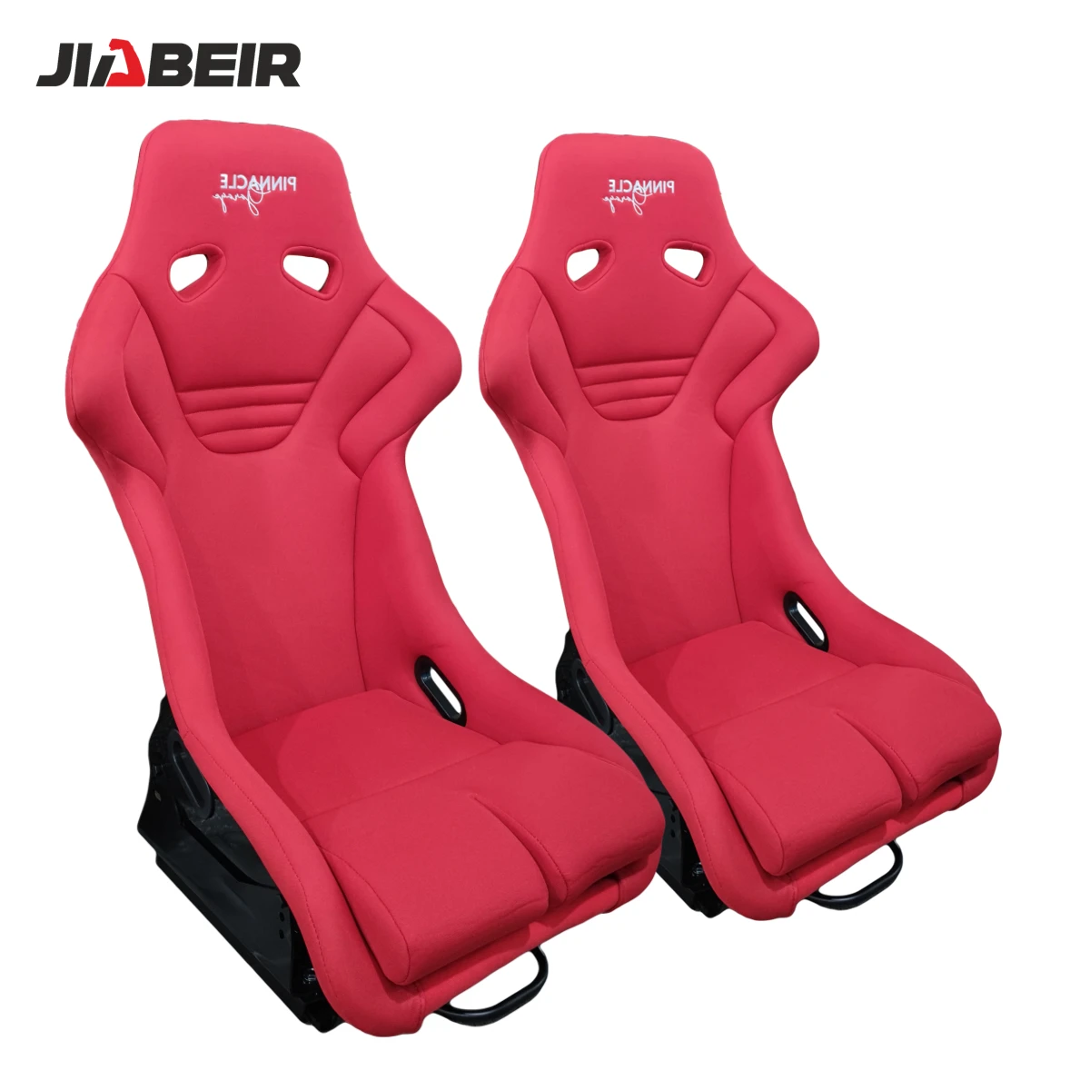 JBR9001 Custom LOGO Fixed Red Fabric Fiber Glass Car Racing Bucket Seats