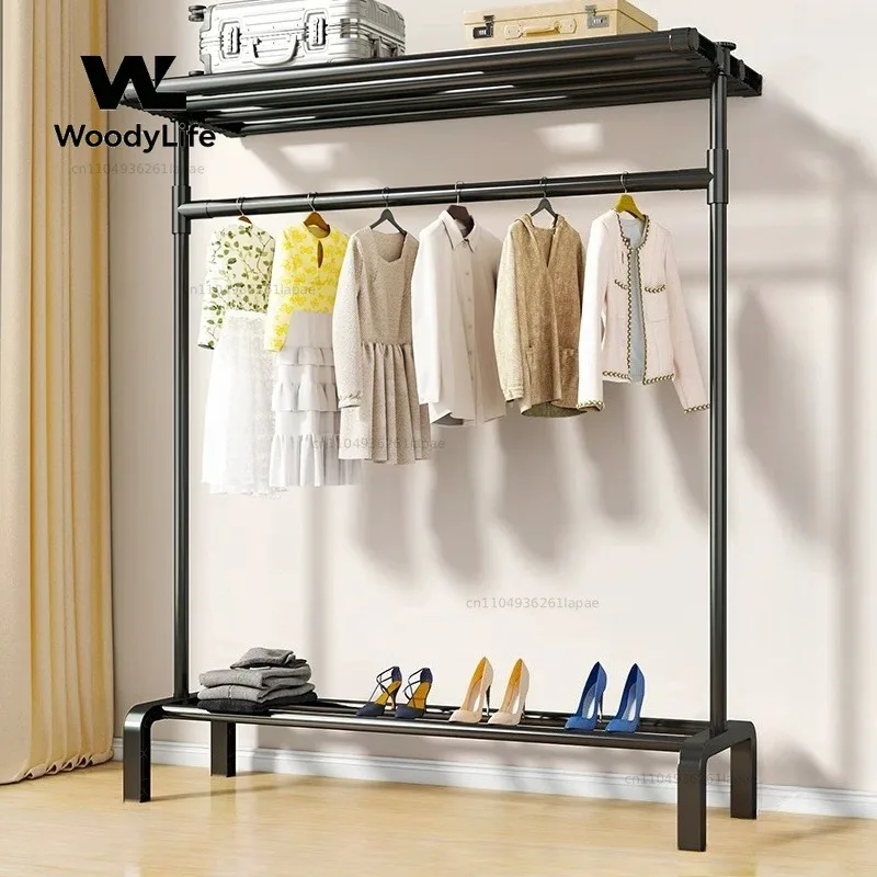 Modern Organizer Clothes Rack Coat Shoe Bedroom Jacket Clothes Rack Drying Hanging Perchero Para Bolsos Nordic Furniture