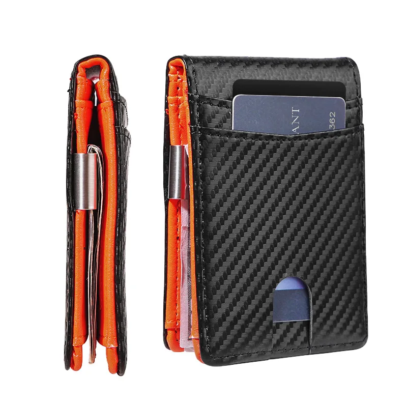 Cross-Border Ultra-Leather RFID Anti-Theft Card Holder Multi-Functional Wear-Resistant Bruing Card Sve
