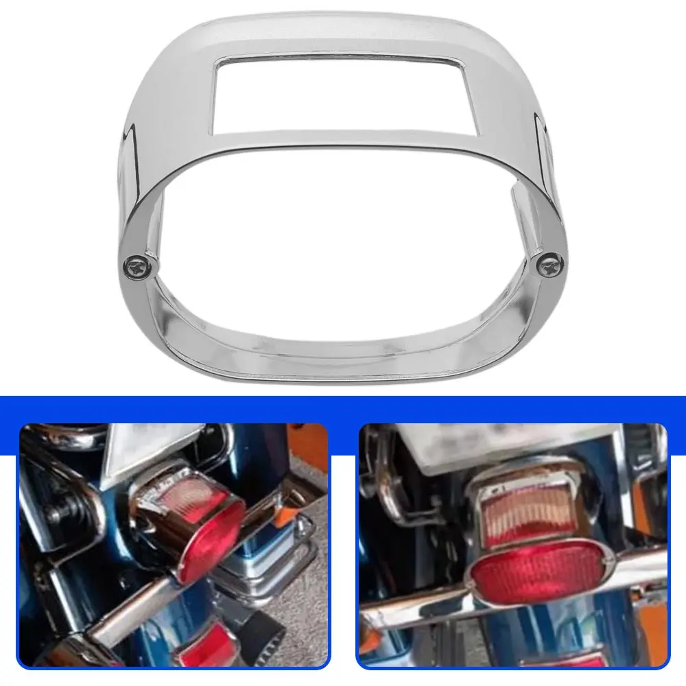 Motorcycle Chrome Tail Light Cover Collar ABS Plastic Part For Harley Softail (Except FXSTD, 05-08 FLSTN and FLSTS) 1996-2008
