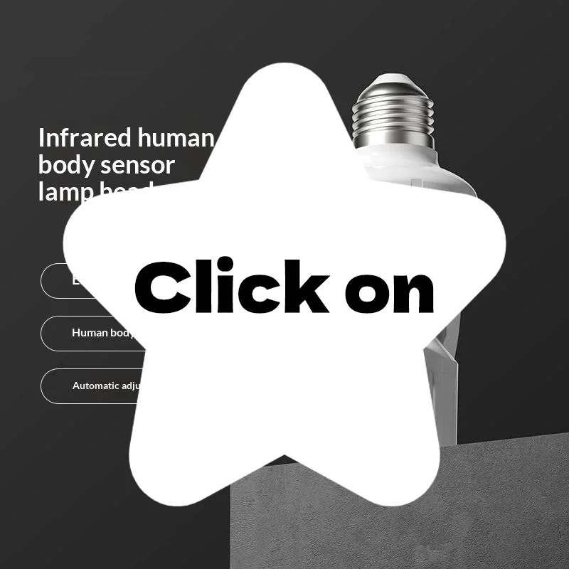 Adjustable E27 PIR Infrared Motion Sensor Bulb Holder Adapter Automatic Human Body Detector LED Switch